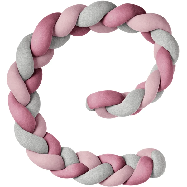 Nordic Coast Company Paracolpi A Treccia Trio Rosa/mirtillo/grigio 2 Nordic Coast Company Paracolpi A Treccia Trio Rosa/mirtillo/grigio - immagine 2