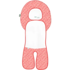 Odenwälder Copriseggiolino Auto Babycool White Leaves Cranberry