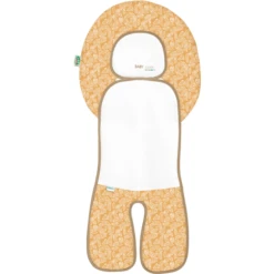 Odenwälder Copriseggiolino Auto Babycool White Leaves Senape