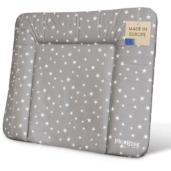 Pic Bear Tappeto Fasciatoio 72x85cm Stelle Grigio Bianco