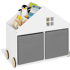 Pinolino Libreria Per Bambini "Hus" Con Rotelle, Bianco 8 Pinolino Libreria Per Bambini "Hus" Con Rotelle, Bianco -Bambino Forniture Negozio pinolino libreria per bambini hus con rotelle bianco a347355 3