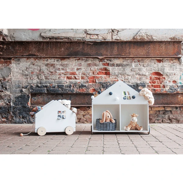 Pinolino Libreria Per Bambini "Hus" Con Rotelle, Bianco 5 Pinolino Libreria Per Bambini "Hus" Con Rotelle, Bianco - immagine 5