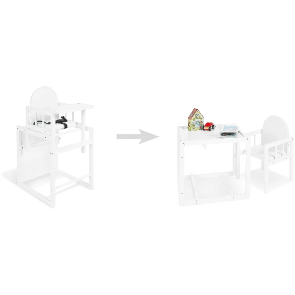 Pinolino Seggiolone Trasformabile Nele Bianco 5 Pinolino Seggiolone Trasformabile Nele Bianco - immagine 5