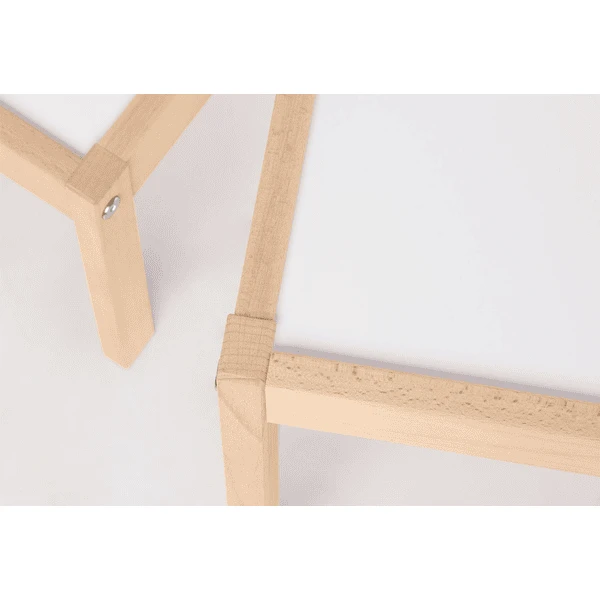 PINOLINO Tavolino E Sedie Olaf 3 Pezzi, Legno Naturale/bianco 3 PINOLINO Tavolino E Sedie Olaf 3 Pezzi, Legno Naturale/bianco - immagine 3