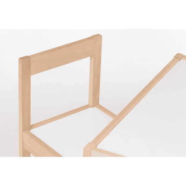 PINOLINO Tavolino E Sedie Olaf 3 Pezzi, Legno Naturale/bianco 5 PINOLINO Tavolino E Sedie Olaf 3 Pezzi, Legno Naturale/bianco - immagine 5