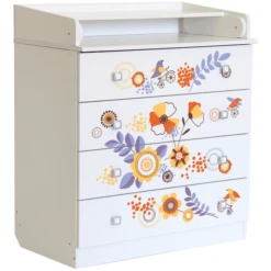 Polini Kids Fasciatoio Simple 1580 Bianco Floreale -Bambino Forniture Negozio polini kids fasciatoio simple 1580 bianco floreale a266953 4