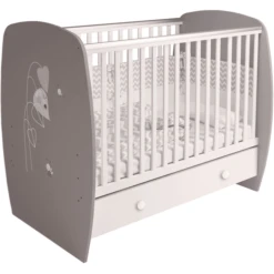 Polini Kids Lettino French 710 Amis Grigio/bianco
