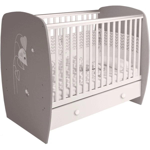 Polini Kids Lettino French 710 Amis Grigio/bianco 1 Polini Kids Lettino French 710 Amis Grigio/bianco