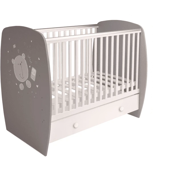 Polini Kids Lettino French 710 Teddy Grigio/bianco 3 Polini Kids Lettino French 710 Teddy Grigio/bianco - immagine 3