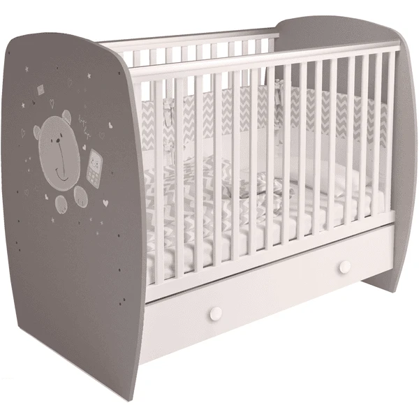 Polini Kids Lettino French 710 Teddy Grigio/bianco 4 Polini Kids Lettino French 710 Teddy Grigio/bianco - immagine 4