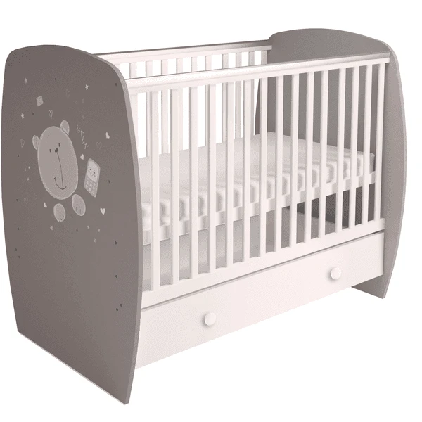 Polini Kids Lettino French 710 Teddy Grigio/bianco 5 Polini Kids Lettino French 710 Teddy Grigio/bianco - immagine 5
