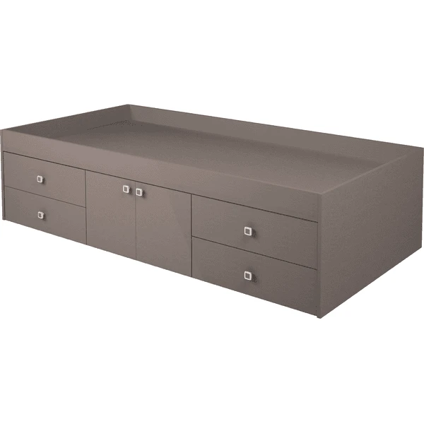 Polini Kids Lettino Singolo Simple 3100 Grigio 1 Polini Kids Lettino Singolo Simple 3100 Grigio