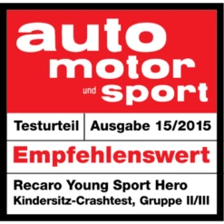 RECARO Seggiolino Auto Young Sport Hero Core Deep Black -Bambino Forniture Negozio recaro seggiolino auto young sport hero core deep black a311077 2