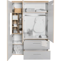 ROBA Armadio Tobi 3 Porte -Bambino Forniture Negozio roba armadio tobi 3 porte a280686 4