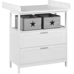 Roba Fasciatoio Hamburg 2 Cassetti Bianco