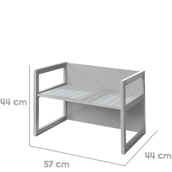 Roba Panca/tavolo, Grigio 5 Roba Panca/tavolo, Grigio - immagine 5