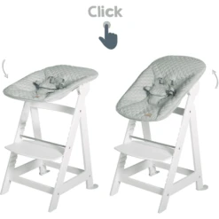 Roba Seggiolone Evolutivo 2 In 1 Born Up Bianco, Incl. Sdraietta Style Frosty Green -Bambino Forniture Negozio roba seggiolone evolutivo 2 in 1 born up bianco incl sdraietta style frosty green a410000 3