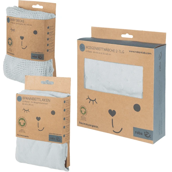 Roba Set Regalo BIO Jersey Sleeping Small Lil Planet Turchese 5 Roba Set Regalo BIO Jersey Sleeping Small Lil Planet Turchese - immagine 5