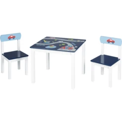Roba Set Tavolo E Sedie Per Bambini, Macchinine