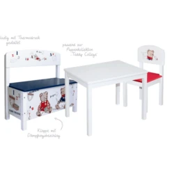 Roba Tavolo Per Bambini Bianco Laccato -Bambino Forniture Negozio roba tavolo per bambini bianco laccato a182490 3