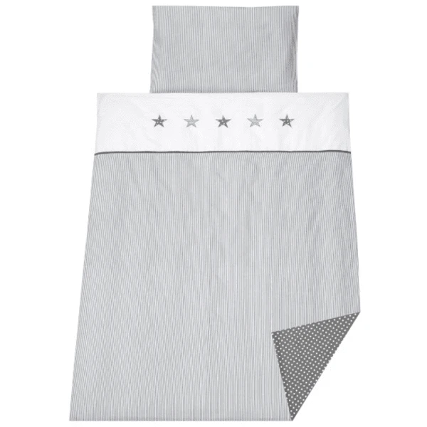 SCHARDT Copripiumino 2 Pezzi Stars Grey 3 SCHARDT Copripiumino 2 Pezzi Stars Grey - immagine 3