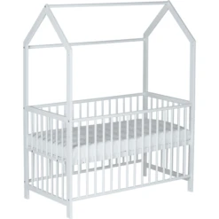 Schardt Letto Casetta Micky, Laccato Bianco 60 X 120cm