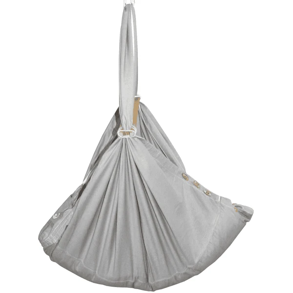 SCHMUSEWOLKE Amaca Bio Con Materasso In Lana Di Pecora, Grigio 2 SCHMUSEWOLKE Amaca Bio Con Materasso In Lana Di Pecora, Grigio - immagine 2