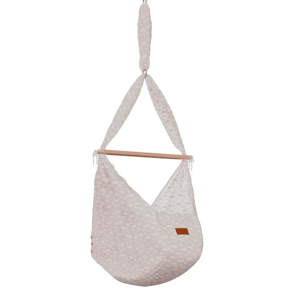 SCHMUSEWOLKE Amaca Per Bambini Clouds OldRose Con Morsetto Per Porta Beige 3 SCHMUSEWOLKE Amaca Per Bambini Clouds OldRose Con Morsetto Per Porta Beige - immagine 3
