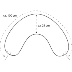 THERALINE Copertura Per Cuscino Cervicale Medio 100 X 21 Cm Melange Rosewood Bamboo Collection -Bambino Forniture Negozio theraline copertura per cuscino cervicale medio 100 x 21 cm melange rosewood bamboo collection a313285 3
