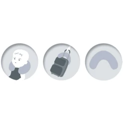 THERALINE Cuscino Da Viaggio Medio 100 X 21 Cm Incl. Rivestimento - Cielo Stellato -Bambino Forniture Negozio theraline cuscino da viaggio medio 100 x 21 cm incl rivestimento cielo stellato a272359 3