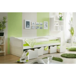 TICAA Divano Letto MARIA Con Cassetti, Bianco -Bambino Forniture Negozio ticaa divano letto maria con cassetti bianco a077434 2
