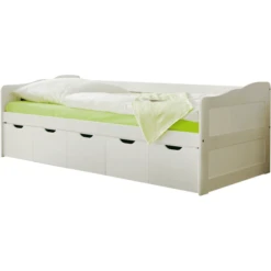 TICAA Divano Letto MARIA Con Cassetti, Bianco -Bambino Forniture Negozio ticaa divano letto maria con cassetti bianco a077434 3