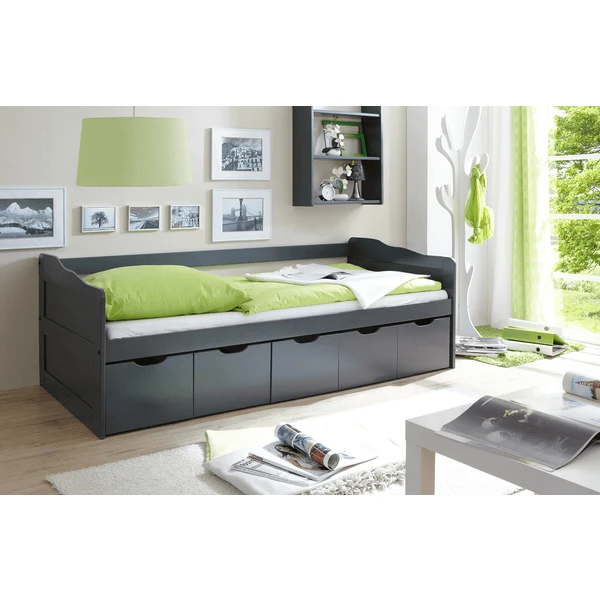 TICAA Divano Letto MARIA Con Cassetti, Grigio 2 TICAA Divano Letto MARIA Con Cassetti, Grigio - immagine 2