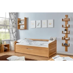 TiCAA Divano Letto Micki Faggio Natura Con Letto Aggiuntivo -Bambino Forniture Negozio ticaa divano letto micki faggio natura con letto aggiuntivo a303100 2