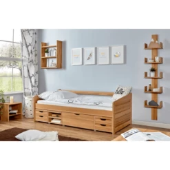 TiCAA Divano Letto Micki In Faggio Naturale Con 4 Cassetti Funzionali Aden -Bambino Forniture Negozio ticaa divano letto micki in faggio naturale con 4 cassetti funzionali aden a303147 2