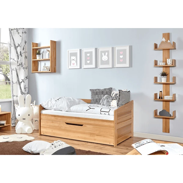 TiCAA Divano Letto Mini Micki In Faggio Naturale Con Letto Supplementare Incl. 2 Materassi 3 TiCAA Divano Letto Mini Micki In Faggio Naturale Con Letto Supplementare Incl. 2 Materassi - immagine 3