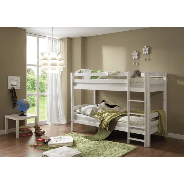 TICAA Letto A Castello LUPO, Faggio Bianco 1 TICAA Letto A Castello LUPO, Faggio Bianco