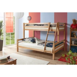 TICAA Letto A Castello Maxim In Faggio Massiccio, Legno