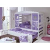 TICAA Letto Casetta Horse Viola Con Letto Estraibile