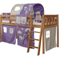 TiCAA Letto Rialzato Eric Verticale, Faggio Nature Cavallo Viola 6 TiCAA Letto Rialzato Eric Verticale, Faggio Nature Cavallo Viola -Bambino Forniture Negozio ticaa letto rialzato eric verticale faggio nature cavallo viola a327650 2