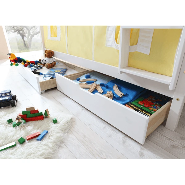 TICAA Set Cassetti Per Letto A Castello Bianco 2 TICAA Set Cassetti Per Letto A Castello Bianco - immagine 2