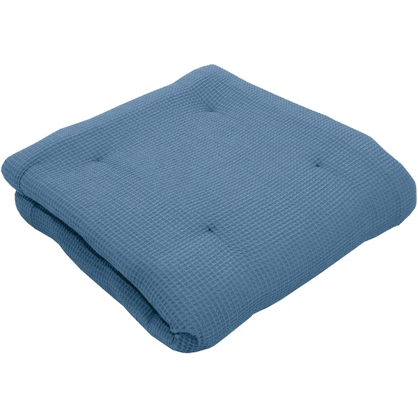 Ullenboom Coperta E Inserto Per Box Waffelpiqué 100x100 Cm Blu 4 Ullenboom Coperta E Inserto Per Box Waffelpiqué 100x100 Cm Blu - immagine 4