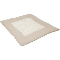 ULLENBOOM Coperta Per Bambini E Tappetino Per Il Box Motivo Waffle Floral Sand 100 X 100 Cm