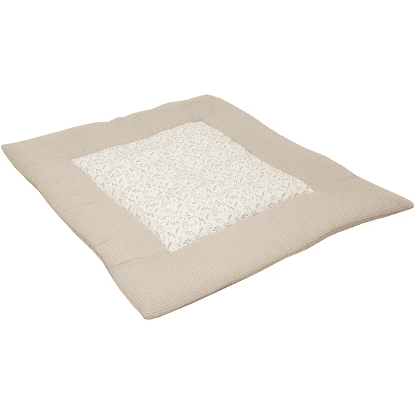 ULLENBOOM Coperta Per Bambini E Tappetino Per Il Box Motivo Waffle Floral Sand 100 X 100 Cm 1 ULLENBOOM Coperta Per Bambini E Tappetino Per Il Box Motivo Waffle Floral Sand 100 X 100 Cm