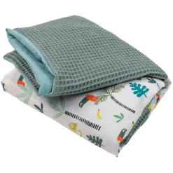 Ullenboom Coprifasciatoio Waffle Piqué Motif Verde Salvia Rainforest 75 X 85 Cm -Bambino Forniture Negozio ullenboom coprifasciatoio waffle pique motif verde salvia rainforest 75 x 85 cm a363132 3