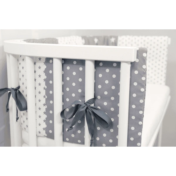 ULLENBOOM ®nest Per Letti Laterali Semicircolari Stelle Grigie 145 X 24 Cm 4 ULLENBOOM ®nest Per Letti Laterali Semicircolari Stelle Grigie 145 X 24 Cm - immagine 4