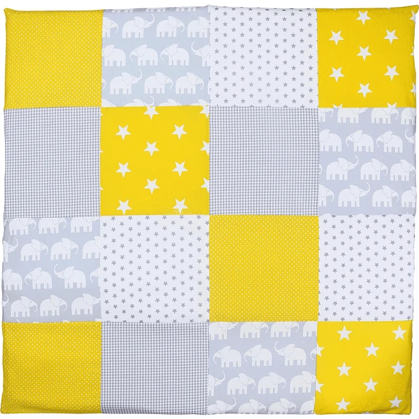 Ullenboom Set Biancheria Da Letto Per Neonato Elefante Giallo 80 X 80 Cm + 35 X 40 Cm 2 Ullenboom Set Biancheria Da Letto Per Neonato Elefante Giallo 80 X 80 Cm + 35 X 40 Cm - immagine 2