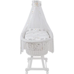Urra Culla Completa Gufetti, Bianco -Bambino Forniture Negozio urra culla completa gufetti bianco a142406 4